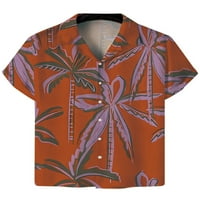 Bomotoo Muškarci Havajska majica Ležerne prilike Dnevna haljina Regularna Fit Rever Bluuse izrez