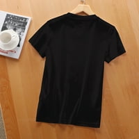 Bee Cool Vintage Womens majica sa grafikom za božićni poklon crni