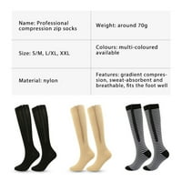 Parovi sa kompresijskim čarapama sa zatvaračem za žene i muškarce zatvorene prstiju HG čarape sa zatvaračem sa zip straže za zaštitu kože