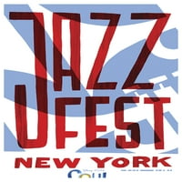 Muška duša Jazz fest u New Yorku Grafički tee bijeli medij