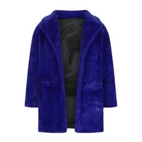 Hinvhai zimski kaputi jakne za žene čišćenje Ženska jakna srednja duljina labava pahuljica meka plava