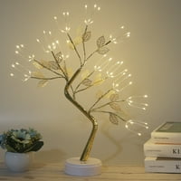 LED Bonsai Tree Light USB stol za punjenje Noćni lampica Podesivi prekidač za dodir Bonsai Fairy Lights