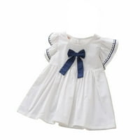 Youmylove haljine za djevojčice Toddler princeza suknja Butterfly rukava haljina slatka haljina sa lukom