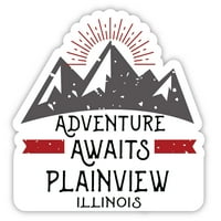 Plainview Illinois Suvenir Magnet Avantura čeka dizajn