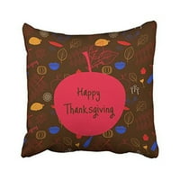 Winhome Sretan dan Dan zahvalnosti Sve vrste šarenog lišća Dekorativni jastučnici sa skrivenim zglobovim