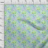 Onuone viskoznog dresa Lime zelena tkanina od listova i djetelske haljine materijal tkanina za ispis