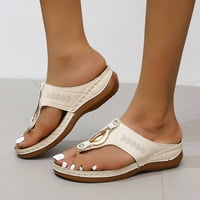Josdec ortopedske cipele za žene Ljetne sandale Solidne boje Flip flops Debele pete Kulske ležerne prilike
