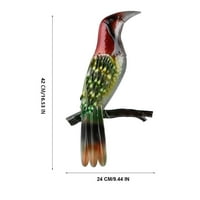 Zidna metalna ptica visi željezo dekor ptice životinje vrt naljepnica umjetnička kardinala skulptura