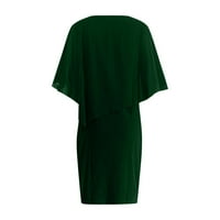 Ljetne haljine za žensko Ležerne prilike sa slobodnim udobnim šifonima s kratkim bez rukava plus veličina