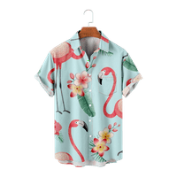 Cvijeće Tropical Hawaii Muška košulja Ties Beach Kids Style Hawaiian Boys Majica Moda Rever Jednosmjerni