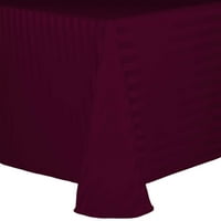 Ultimate Textile Satin-Stripe Oval stolnjak - za kućne trpezarije, espresso tamno smeđe boje