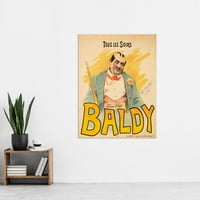 Choubrac Singer Baldy Cafe Performanse Reklam Extra Velike umjetnosti Print Zidni zidni poster Premium
