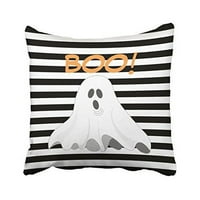 Winhome Boo Striped Halloween Ghost Accent jastuk navlake za pokrov za jastuke Kućišta jastučnici na
