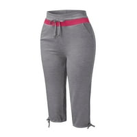 Hlače čvrste casual kratke hlače Žene Chino modne hlače Hlače Sive s