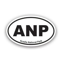 Acadia National Park Ovalna naljepnica naljepnica - samoljepljivi vinil - Vremenska zaštitna - izrađena