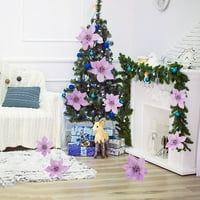 Jygee Christmas Drvo ukrasni lažni cvijet umjetni božićni cvjetovi ukrasi Xmas Tree ukrasi