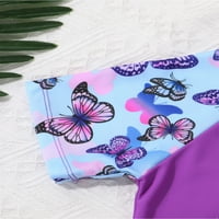 Yizyif Dečice Girls 2-PC Tankini kupaći kostimi cvjetni tiskani vrh sa kupaćim kostima za šorc, veličine