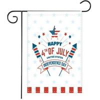 4. jula Zastava Vrt Patriotski gnomi Četvrti jul Dan nezavisnosti Memorijal Američki ukrasi za zastavu
