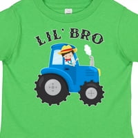 Inktastični poljoprivrednik Traktor Little Bro poklon mališana Dječak Djevojka majica