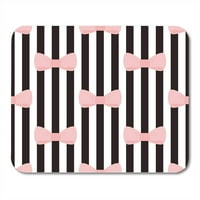 Preppy Pastel Pink lukove na crno-bijeloj traci za desktop slatka djeca apstraktna mousepad jastučić