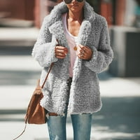 Guvpev Žene Ležerne prilike Revel labav dugačak rukav džemper s dugim rukavima - Grey XXXXXL