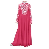MAFYTYTPR Ljetne haljine za žene, ženska muslimanska haljina kaftana arapska Jilbab Abaya islamska čipka