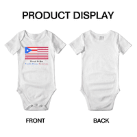 Ponosan što sam Portorikanska američka zastava Baby Rompers Baby Bodysuit