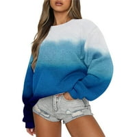 Ženski duks mekani pulover s dugim rukavima, pulover sa dugim rukavima, čizme za zatvaranje odjeće,