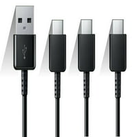Prilagodljivi brzi punjeni putni punjač sa USB tipom C punjački kabel kompatibilan sa LG Nexusom - crni