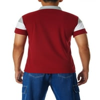 GENUISKIDS MAN Ležerne prilike Ležerna majica Ljetni kratki rukav Kontrastni kontrast-kontrast patchwork Slim-Fit Rever vrhovi muške košulje odjeću