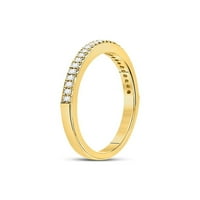 Jewels 10kt Žuto zlato Ženo okruglo Dijamantna godišnjica Spacable Band Prsten CTTW Veličina 5.5