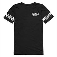 Republika 534-122-BLK- University of Hawaii Žene Vežbajte majicu, crno-bijelo - male