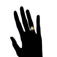 10K Zlatni simulirani u novembarskog prstena za diplomiranje klase Birthstone