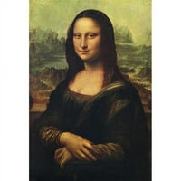 Mona Lisa Leonardo da Vinci iz svjetova Najveće slike objavljene od strane Odhams Press, London, poster