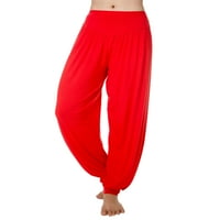Ženske harem hlače Tummy Control Solid Color Yoga Dance Home Dukseri Joggers Fitness Padramas