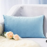 Pergeraug bacanje jastuka Super mekana pravokutna baršunasta jastučna pločica puna boja lumbalna jastučna