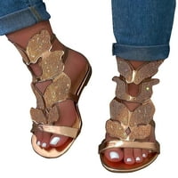 Nove ženske ravne sandale gležnjače za paep toe ljetne cipele