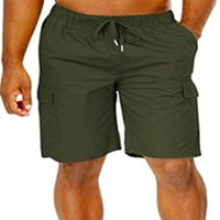Glookwis Muns Multi-džepovi Plaža Shorts Leisure Summer Kratke hlače Ležerne prilike Klasična fit odjeća