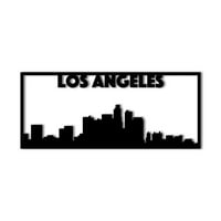 Pejzaž grada Los Angelesa - prekrasan čvrsti čelični ukrasni ukrasni znak metala metala zida
