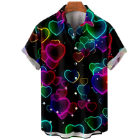 Muškarci Ženska majica Srce uzorak 3D Štamparija Ulična modna majica, Child-160, 04