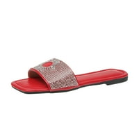 Žene otvorene nožne sandale ne klizanje - plaža izvan novih casual sandala crvena veličina 5.5