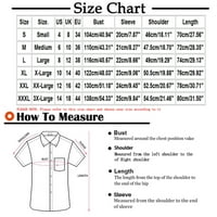 XXL majice za muškarce Muškarci Ležerne prilike Rukovni vrat Pulover tiskani majica kratki rukav na