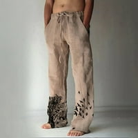 Muški modni ležerni ispisan džep čipkaste hlače Velike veličine hlače