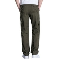 Vivianyo HD hlače za muškarce muške plus veličine pamučne multi-džepne opterećenja otporne na trošenje