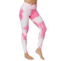 Cleance Women Moda Stretch Yoga Tajice Fitness Trgovina teretane Hlače Aktivne hlače Hot Pink XL