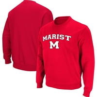 Muški kolosseum crveni marist crvene lisice luk preko logotipa pulover dukserice