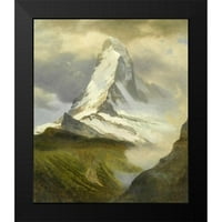 Bierstadt, Albert Black Moderni uokvireni muzej umjetnički print pod nazivom - The Matterhorn