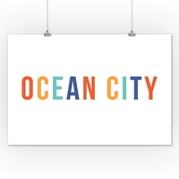 Ocean City, Maryland - jednostavno je rekao - umjetničko djelo za novinare fenjera