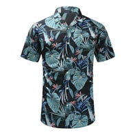 Odieerbi Havajska majica za muškarce Grafičke majice Ležerne prilike ispisTurndown majica s kratkim