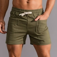 TAWOP traper kratke hlače s kratkim hlačama Muški čvrsti džep plus veličina pamučna vojska zelena 4